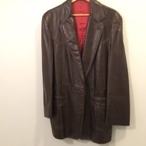 Sheplers Mens Leather Blazer